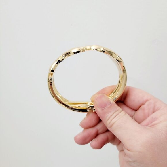 Brand New Top Fashion Gold Tone Bangle Bracelet - Picture 7 of 9